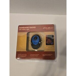 Eddie Bauer Armband Radio VTG NEW Sealed Box Rare  AM/FM Radio Blue Safe Light